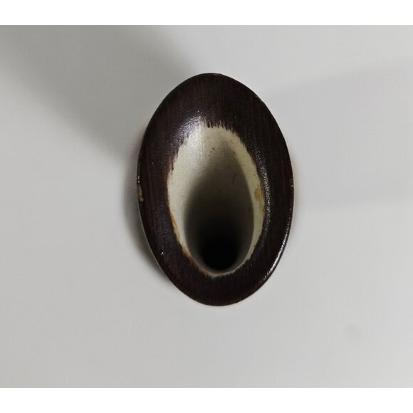 Chinese Wooden Carved Urn Vase - Picture 8 of 8